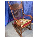Petite Late 1800s Granny Sewing Rocker - Nice!