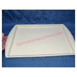Ivory Longaberger Pottery 2-Handle Tray