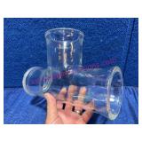 Old Pyrex Glass Double-Tough Tee Fitting