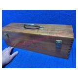Hoppeï¿½s Wood Gun Cleaning Box w/ Brass Handle