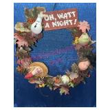 Hand Painted Light Bulb Halloween Wreath Dï¿½cor