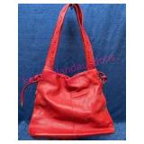 Ferragamo Red Leather Shoulder Bag