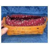 1998 Longaberger Lavender Basket w/Liner & Insert