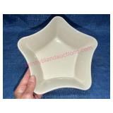 Longaberger Pottery Green Star Bowl