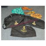 2 Black Bags, Wrap & 3 Headbands