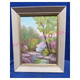 E. Gines Landscape Oil Paint on Canvas