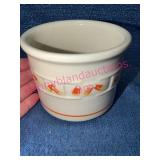Longaberger Pottery Candy Corn 3.5in Crock