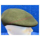 Pendleton Wool Flat Cap Gents Sz L Olive Green
