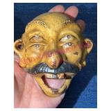 Cast Iron Double Eyes Man Face Wall Bottle Opener