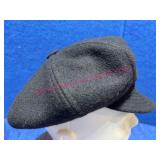 Wool Newsboy Cap Gents Approx. Size S-M Black