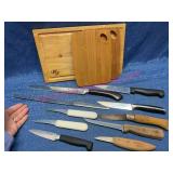 Knife Lot: Chicago Cutlery, Opinel, Chefmate, etc
