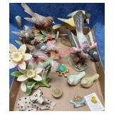 Bird Figurines (chipped) & Other Small figs