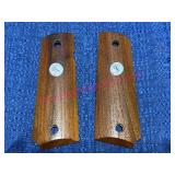 Colt 1911 Wood Pistol Grip Panels w/ Medallions