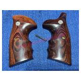 S&W K/L Frame Target Finger Groove Rosewood Grips