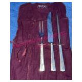 Nobility Plate Carving Set Stainless w/Case
