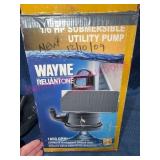 WAYNE 1/6 HP Submersible Utility Pump 1800 GPH