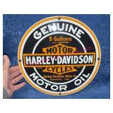 Harley-Davidson Enamel Motor Oil Sign