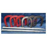 Double Ringer Horseshoes & Stakes Game Set