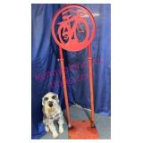 Fat Tire Brewery 5ft Red Metal Bike Sign (No Dog)