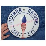 Indiana Natural Gas Co. Reproduction Enamel Sign