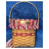 Longaberger 1998 Glad Tidings Basket w/Liner