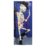 Metal 5ft Cowboy Skeleton Yard Art Sculpture