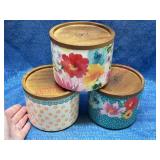 Pioneer Woman 3-Piece Stacking Stoneware Canisters