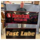 Kendall Motor Oil & Fast Lube 10ft Sign, 2000 NOS