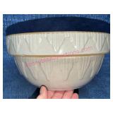 Clay City Pottery Mixing Bowl White Drip Glaze