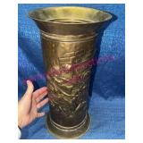Hammered Brass Umbrella Holder