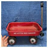 My Little Red Wagon Pull Toy Metal & Plastic