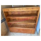 Wooden Bookcase w/ Adjustable Shelves & Storage