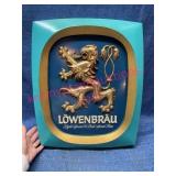 Lï¿½wenbrï¿½u Beer Lighted Bar Sign 3D Lion Emblem