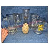 Lï¿½wenbrï¿½u Glasses & Lï¿½wensenf Mustard Pot Germany
