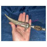 Decorative Dagger w/ Etched Metal Sheath