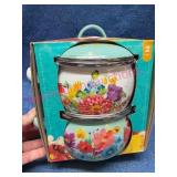 Pioneer Woman 2 Mini Dutch Ovens w/Lids 1.05 QT