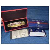 Donald Trump Pocket Knife w/COA & Box