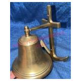 Brass Anchor Bell Nautical Wall Mount