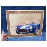 1966 Shelby Cobra Tin Sign Hutchings 1998
