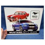 Ford Mustang 50th Anniversary Metal Sign