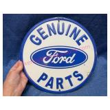 Ford Genuine Parts Blue & White Metal Sign