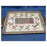 Temp-tations Brown Old World Serving Platter