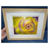 Doris Larson Collage Monoprint "Summer" Framed