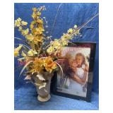 Green Tree Gallery Frame & Faux Floral Arrangement