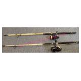 2 Shakespeare Tiger Rods w/Garcia Mitchell Reels