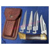 CASE XX Changer Knife w/ 4 Blades & Sheath