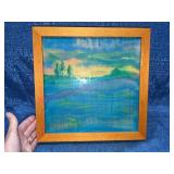 Doris Larson Framed Landscape Painting