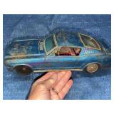 ATC Japan Tin Blue Ford Mustang Toy Car