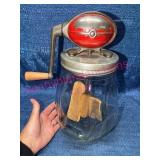Nice Dazey Churn No. 4 Glass Butter Churn 4 Qt