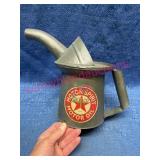 Texaco One Quart Motor Oil Pour Spout Can